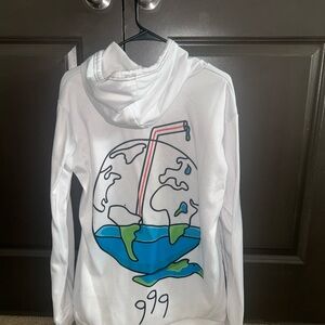 White Hoodie with Juice Wrld